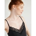thumbnail image 5 of Joyspun Women’s Lace Trim Knit Chemise, Sizes S to 4X, 5 of 6
