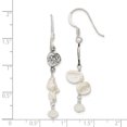 thumbnail image 3 of Primal Silver Sterling Silver Freshwater Cultured Keshi Pearl and Moonstone Fancy Shepherd Hook Earrings, 3 of 5