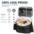 thumbnail image 4 of Boîte à Lunch pour Hommes Enfants Sac à Lunch Femmes Sac Isotherme Refroidisseur de Lunch Lunchbox pour Adultes Sac à Lunch Réutilisable Seau Noir Lncuh Travail, Noir Classique, 4 of 6