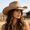#0056-Beige, variant on Wide Brim Western Style Cowboy Hat Wind Resistant Outdoor Sun Protection Headwear For Daily Travel Use Gift