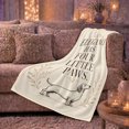 thumbnail image 6 of Elegance Has Four Little Paws Dachshund, Elegant Botanical Style for Dachshund Lovers, Cozy Cream Quote Scene, Flannel Blanket for Living Room and Bedroom, Christmas Gift and Dog Home Decor, 6 of 9