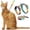 Yellow, variant on Anti-Escape Cat Harness and Leash Set, Adjustable H-Style Kitty Walking Harness with Quick Release Buckles, Soft Breathable Pet Lead for Small Cats, Kittens and Puppies