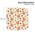thumbnail image 2 of Kdxio Cartoon Squirrel Funny Coasters,4 Pcs Leather Coasters,Housewarming Gifts,Protect Furniture from Water Marks Scratch and Damage, 2 of 8