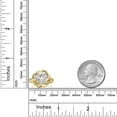thumbnail image 3 of Gem Stone King 18K Yellow Gold Plated Silver White Topaz Ring for Women (1.87 Cttw, Oval 6X4MM, Gemstone November Birthstone, Available in Size 5, 6, 7, 8, 9), 3 of 4