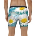 thumbnail image 4 of Salouo Daisy Flowers Pattern Men's Boxer Briefs, Soft & Breathable Underwear Elastic Waistband Briefs for Men,1-Pack, 4 of 7