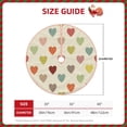 thumbnail image 3 of Daiia Heart Polka Dot Drawing Merry Christmas Tree Skirt , Xmas Large Lace-up Tree Skirt, Santa Snowflakes Rustic Home Decorations New Year Party Farmhouse Decor-30", 3 of 7