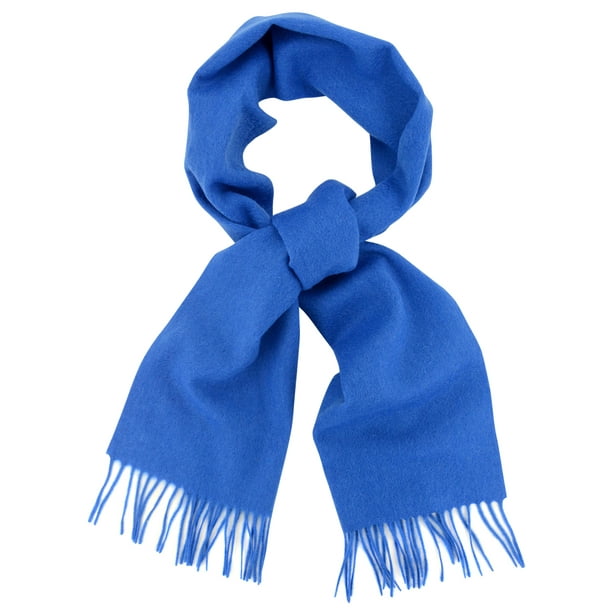 Biagio Biagio 100 Wool NECK Scarf Solid Royal Blue Color Scarve for