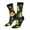 3 Black, variant on Blue Striped Sunflower A Crew Socks for Men & Women, Breathable Casual Athletic Ankle Socks
