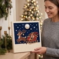 thumbnail image 4 of 3D Pearl Beads Art Craft Kit with Frame, DIY Christmas Pearl Diamond Art Kit, Including Santa Claus, Snowman, Christmas Tree, Reindeer and Gift Boxes for Home Wall Decor, 4 of 6