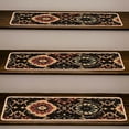 thumbnail image 2 of Benissimo Stair Treads Carpet Durable Polyester Skid Resistant / Set of 13 (9"x32") + 1 (31"x31") Eastern Breeze, 2 of 5