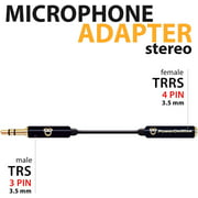 PowerDeWise Microphone Adapter Stereo