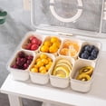 thumbnail image 5 of Divided Tray, Divided Serving Tray with Handle, 8 Compartments Snack Box for Fruit, Candy, Nuts, Cookies, Snacks, Party Favor, Wedding, Home Decor, 5 of 5