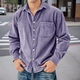thumbnail image 5 of QHFBli Men's Western Distressed Denim Shirt Casual Slim Fit Button Down Long Sleeve Wash Work Denim Jean Shirt Cardigan, 5 of 5