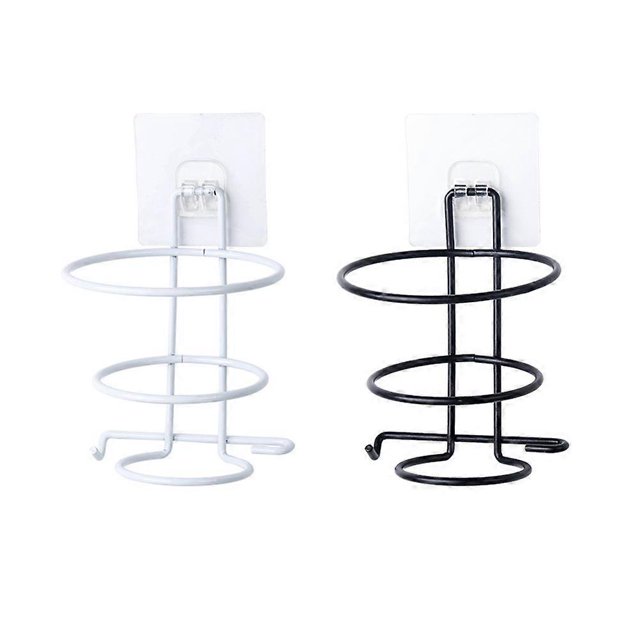 2 Pcs Iron Shelf Brackets Hair Dryer Storage Rack Kickstand Hair Tool Organizer Dryer Holder Wall Mount