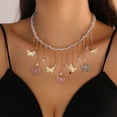 thumbnail image 2 of AOOOWER Elegant Butterfly Necklace Adjustable Chain Necklace Fashionable Accessories Neck Jewelry Perfect for Jewelry Collectors, 2 of 7