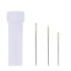 thumbnail image 2 of 30pcs Carbon Steel Large Hole Needles DIY Yarn Knitting Needles Sewing Needles Set with A Storage Barrel(Two Sizes, 10pcs for Each Size), 2 of 3