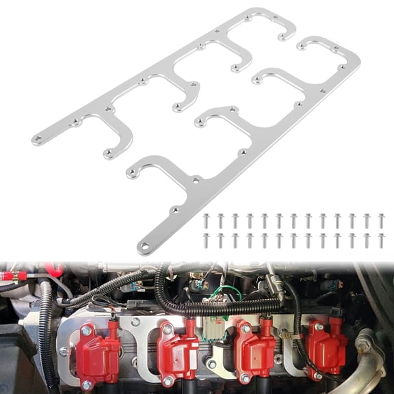 5.3L LS Square Coil Brackets Valve Cover For D581 D514A D510C 12558693 LSX Swap