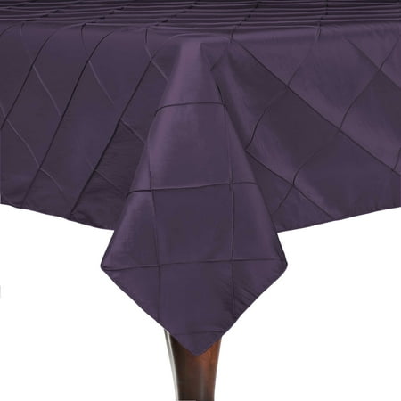 

Ultimate Textile (5 Pack) Embroidered Pintuck Taffeta 60 x 90-Inch Rectangle Tablecloth Lavender Wisteria