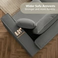 thumbnail image 5 of ASHOMELI 3-Seater Modular Sectional Sofa,Soft and Comfortable, Suitable for Living Room, Bedroom, Flat (Gray), 5 of 7