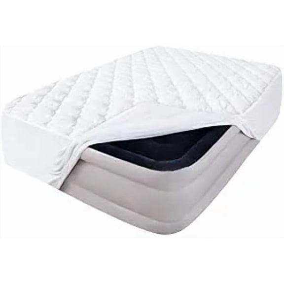 California King Quilted Air Mattress Cover with Down Alternative Fill 72" x 82" Deep Pocket Fit for 15" to 23" Mattresses