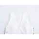 thumbnail image 5 of HH TRAF 2024 Moda Mujer Color Sólido Cuello en V Sin Mangas Chaleco Casual Top Mujer Abalorios Cremallera Hueca Decorar Top Delgado Mujer, 5 of 5