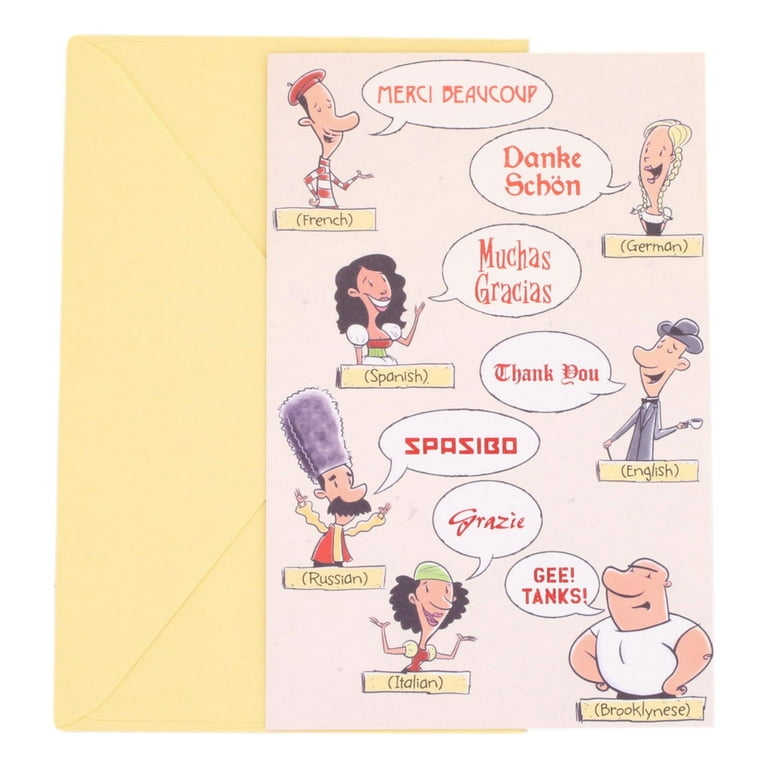 Tuesday In English, French, Spanish And Italian Greeting Card for