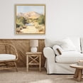 thumbnail image 3 of Stupell Industries Southwestern Beige Desert Mountain Stream Gold Floating Frame Canvas Art, 25 x 25, by Petals Prints Design, 3 of 8