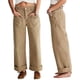 thumbnail image 2 of Pantalones Vaqueros de Mujer, Cintura Alta, Pierna Recta, Holgados, Estilo Boyfriend, Pantalones Cargo de Moda 2025. Caqui S, 2 of 7