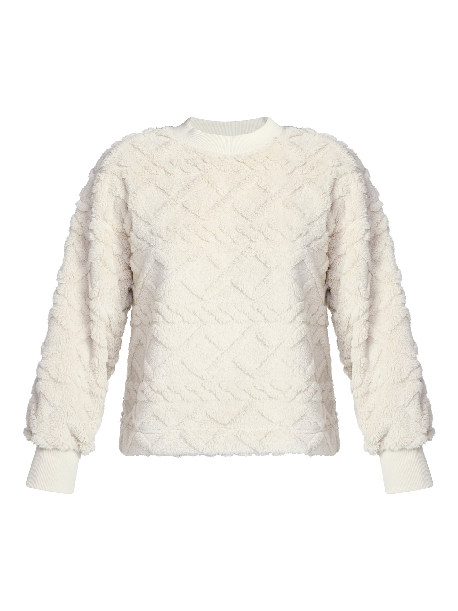 Time & Tru Women's Jacquard Pullover Sweater, Sizes XS-XXXL