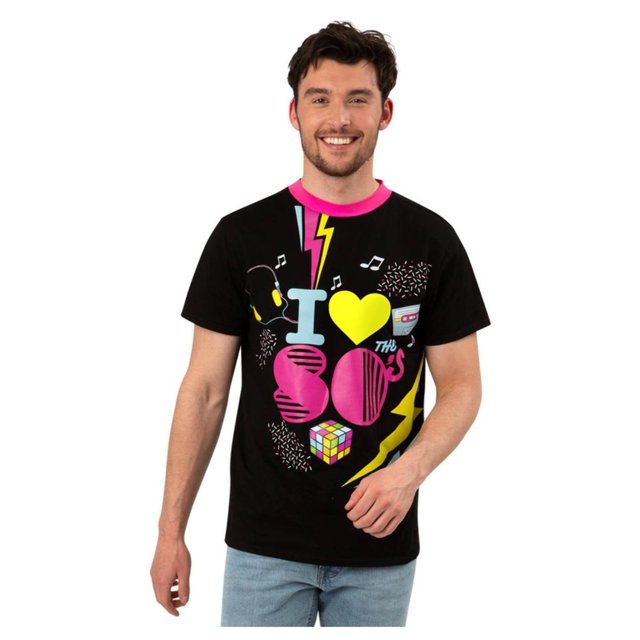 Smiffys Haut de Costume Imprimé Années 1980 pour Adulte