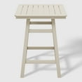 thumbnail image 6 of WestinTrends Malibu 5-Piece HDPE Outdoor Patio Dining Bar Bistro Table Set with Counter High Bar Stool, Sand, 6 of 10