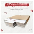 thumbnail image 4 of LP Record Mailers - 100 Pack 12" Vinyl Shipping Boxes - White Cardboard LP Mailers for 1-4 Records - Multi-Depth Closure Mailing Boxes, 4 of 6