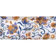 thumbnail image 3 of Coolnut Paisley Floral Kitchen Curtains 2 Panels, UV Protected Tier Curtains Half Window Curtains for Guest Room Bathroom Sink Laundry Room Basement,24"x 27", 3 of 6