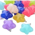 thumbnail image 4 of BronaGrand 20pcs Mixed Color Star Pendants & Charms Resin Star Beads Craft Supplies for DIY Earrings, Necklace & Bracelet Jewelry Making Accessory, 4 of 7