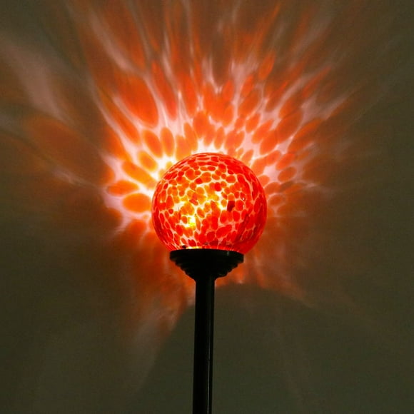Round Solar Glass Ground Light LED Garden Light