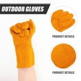 thumbnail image 4 of FONDOTIN Yellow Wearresistant Garden Work Gloves for Outdoor Use Made of Synthetic Material Ideal for Pruning and Planting 1 pair, 4 of 6