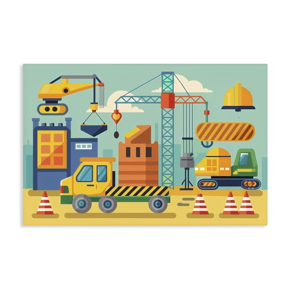 Stupell Industries Contemporary Industrial Construction Site Canvas Art, 24 x 16, by Creative Studio