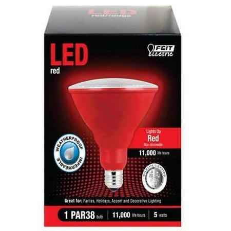 

Feit Electric PAR38 E26 (Medium) LED Bulb Red 120 Watt Equivalence 1 pk