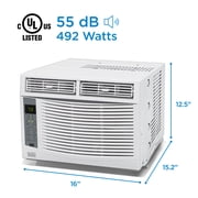 6,000 BTU Electronic Window Air Conditioner With Remote