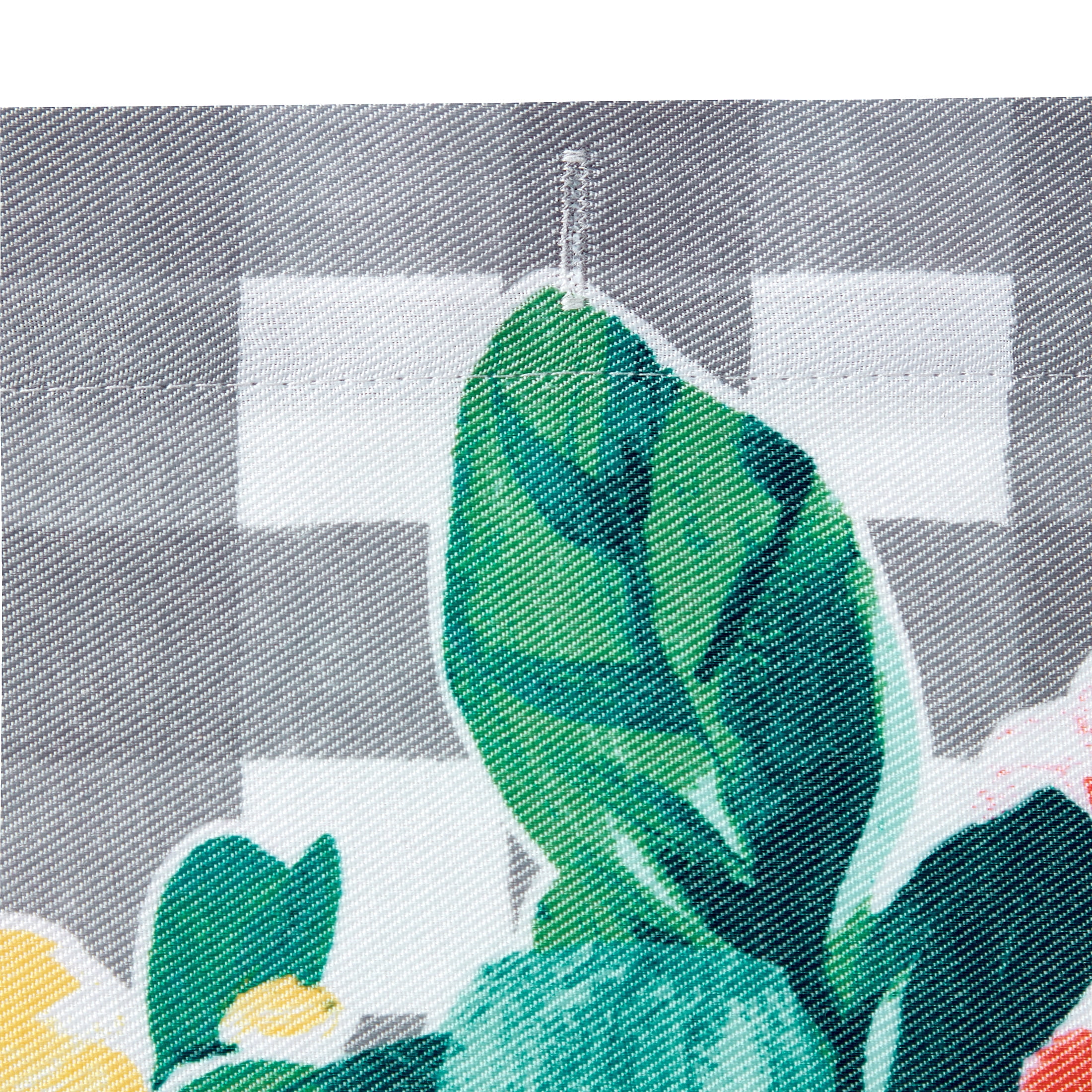 The Pioneer Woman Multi-color Plaid Floral Cotton Polyester Shower Curtain, 72 in x 72 in