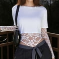 thumbnail image 3 of Wowcloth Women's Crop Top, Chic Solid Color, Slim Fit Short Sleeve for Daily Wear, 3 of 8