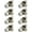 Satin Nickel, variant on Versa Door Knob Black Passage Door Handle 8 Pack by Villar Home Designs