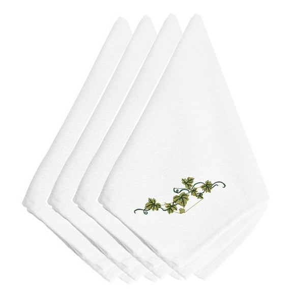 Fall Ivy Embroidered Napkins Set of 4
