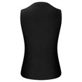 thumbnail image 5 of Xunlbb Tops for Women Under $5 Women's New Fashionable And Casual Versatile Solid Color Slim Sleeveless Round Neck Beach Vacation Clothes for Women S-2XL, 5 of 6