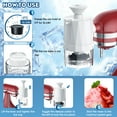 thumbnail image 4 of Accesorio para Raspado de Hielo Fgreeble para Mezcladora Kitchenaid con 8 Moldes, 4 of 7