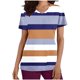 thumbnail image 1 of Vestido Corto para las Mujeres con Cuello en V Imprimir Manga Corta Bolsillo Enfermera Top, Poliéster Ligero para el Hogar Diario Y Desgaste Casual, 1 of 9