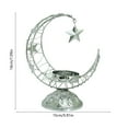 thumbnail image 3 of HomeDM Moon Candle Holders - Vintage Metal Candlesticks Holder for Valentine's Day Christmas Holiday Wedding Table Centerpiece Decor, 3 of 6