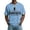 Sky Blue, variant on Men's Hello Darkness My Old Friend V-Neck T-Shirt Casual Short Sleeve Graphic Tee
