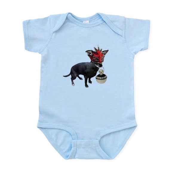 CafePress - Dog In Mask Infant Bodysuit - Baby Light Bodysuit, Size Newborn - 24 Months