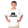 thumbnail image 5 of Video Game Junkie Gamer Nerdy Gaming Crewneck T Shirts Boy Girl Teen Brisco Brands XS, 5 of 6